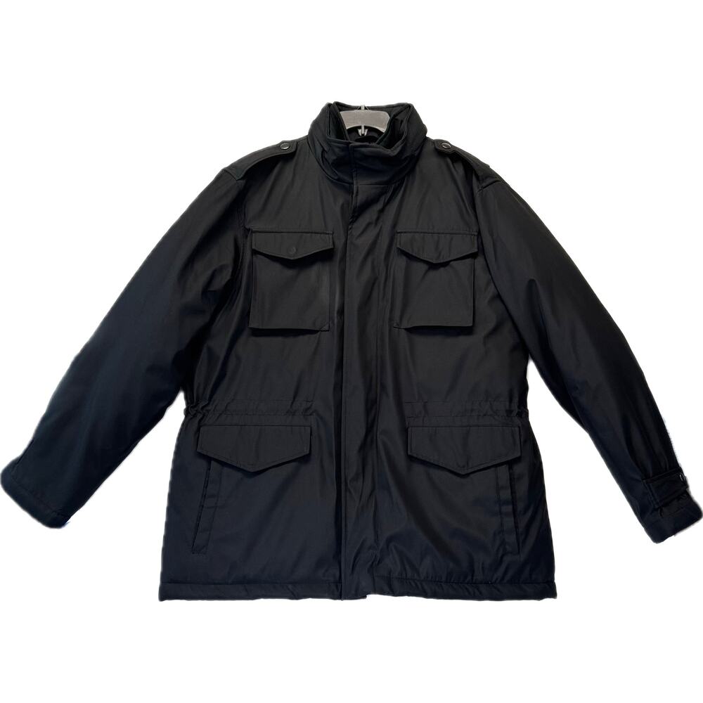 TOWNE By London Fog Field Coat Men's Size L Black Insulated Jacket NWOT